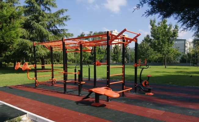 Büyükşehir, ilk workout spor istasyonunu kurdu